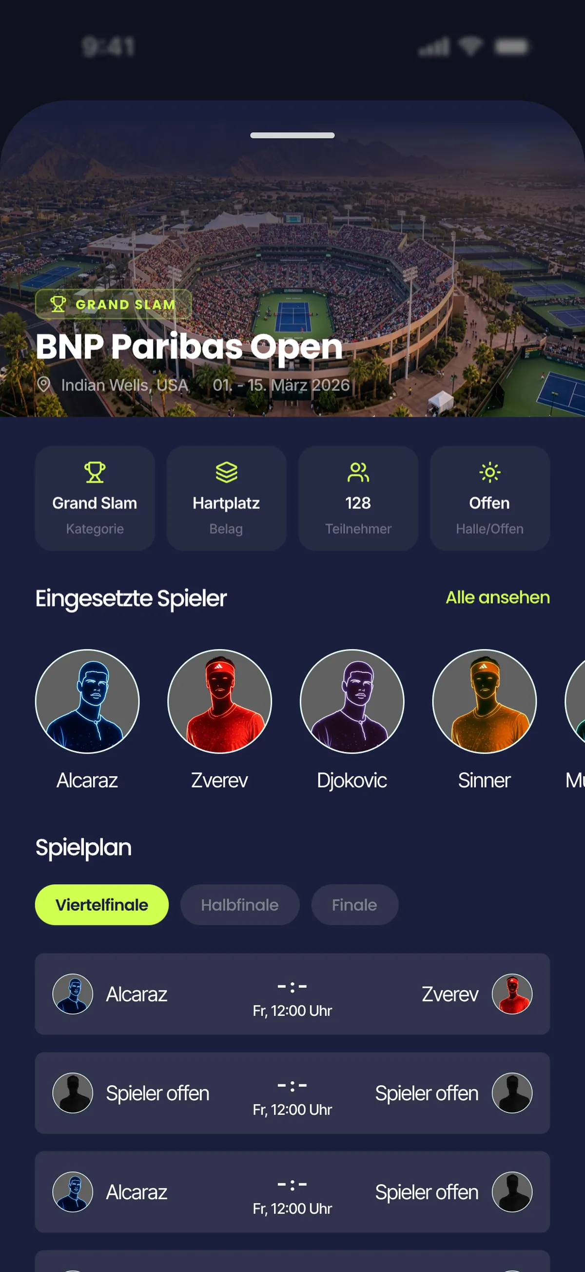Tentasy Turnier-Detail: BNP Paribas Open
